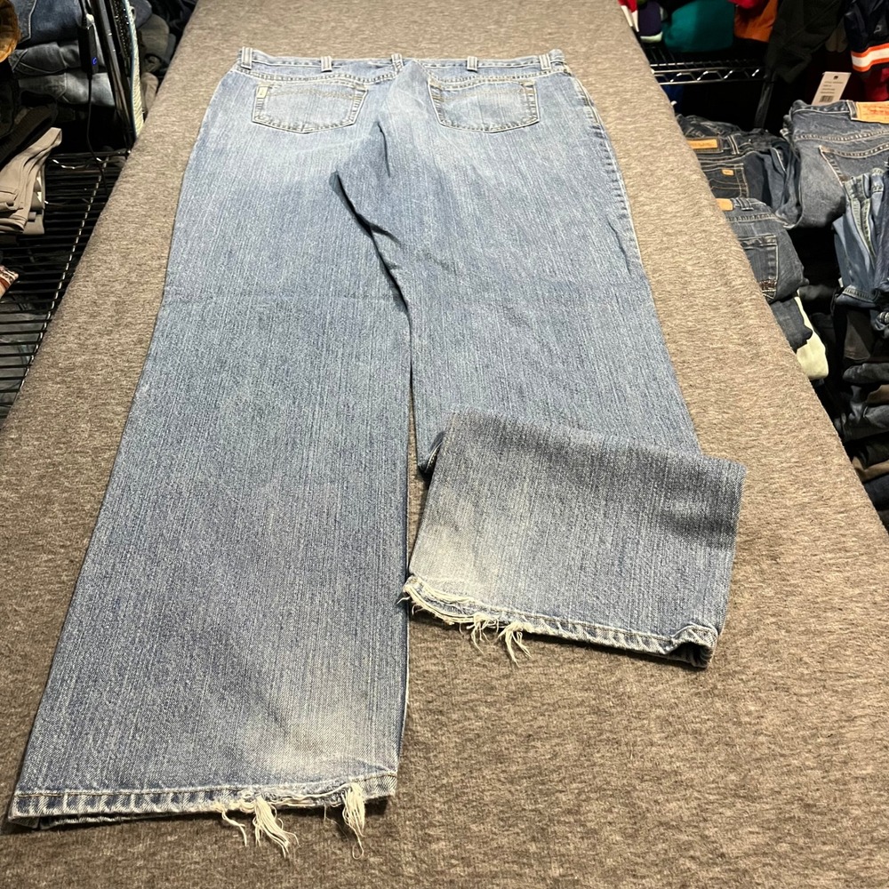 Cinch Mens Relaxed Fit Straight Leg Light Wash Distressed Jeans 40x36 MB92834003